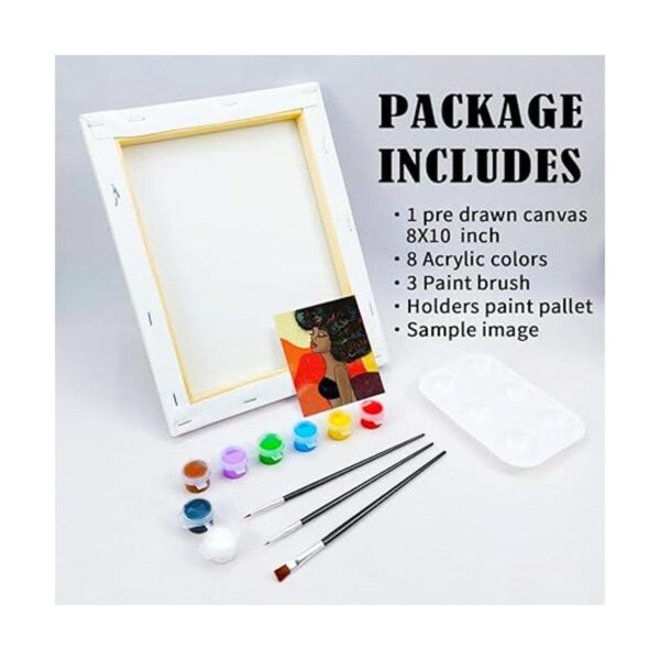 VOCHIC Kit de pintura en lienzo predibujado para pintura_5