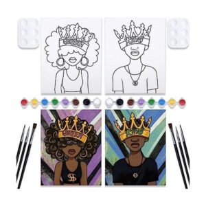 VOCHIC Kit de pintura en lienzo predibujado para parejas_1