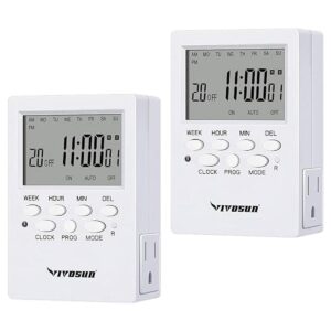 VIVOSUN Temporizador digital programable de 7 días con_1