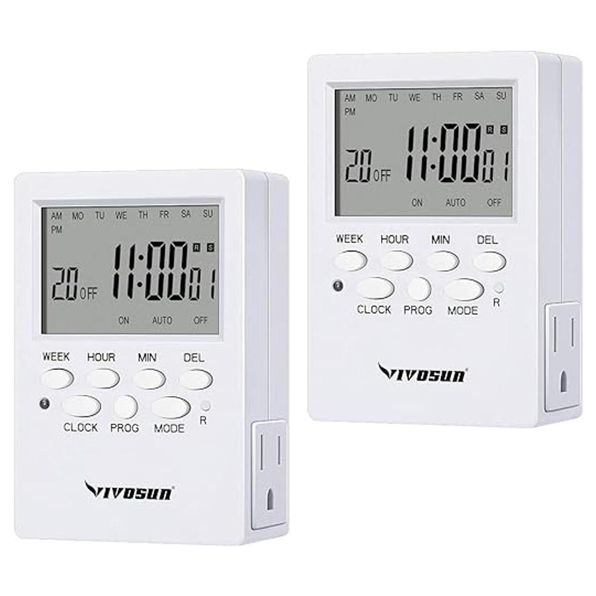 VIVOSUN Temporizador digital programable de 7 días con