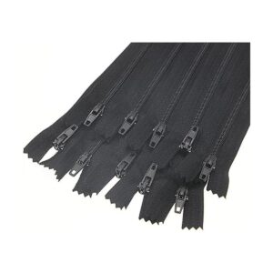 3 Cremalleras de costura de nailon negro con cierre de_1