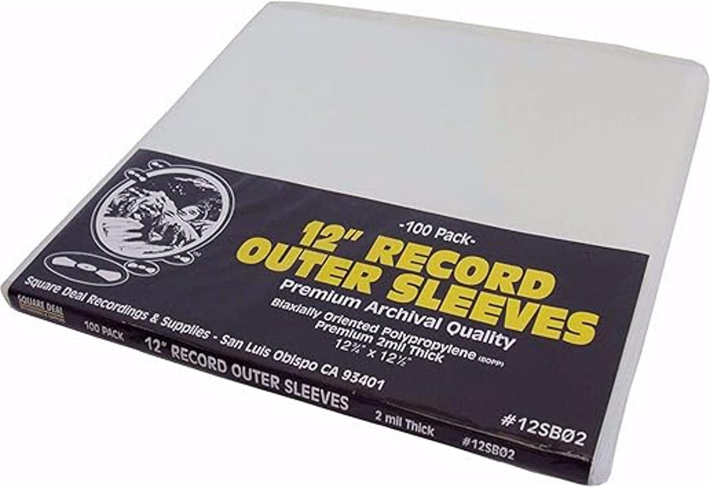 100 Mangas exteriores de 12 LP Record de alta calidad