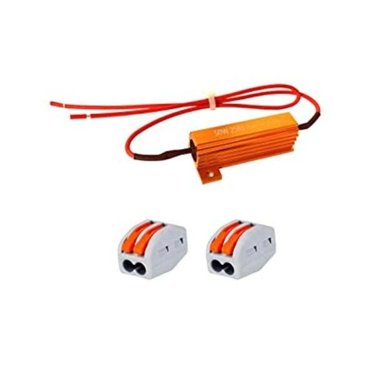 2 unidades 50 W 25 Ohm Resistencia de alambre enrollado