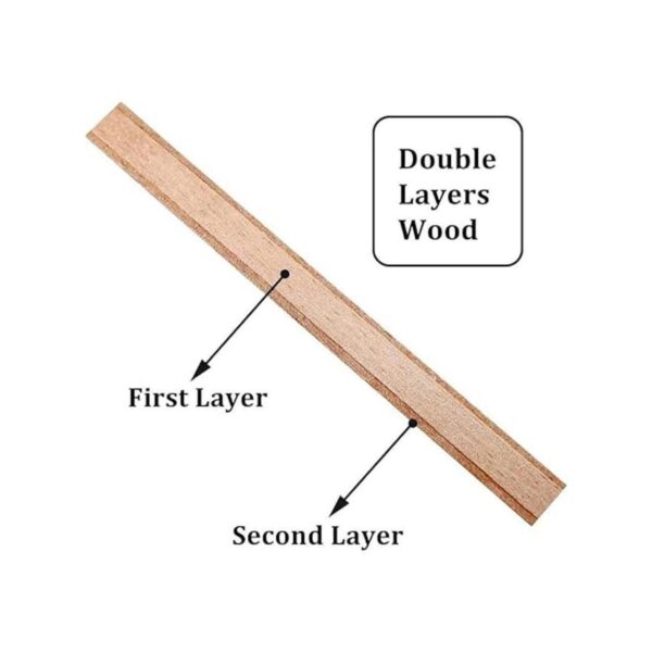 2 capas 30 unidades Lenisc velas de madera con base de