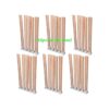 2 capas 30 unidades Lenisc velas de madera con base de