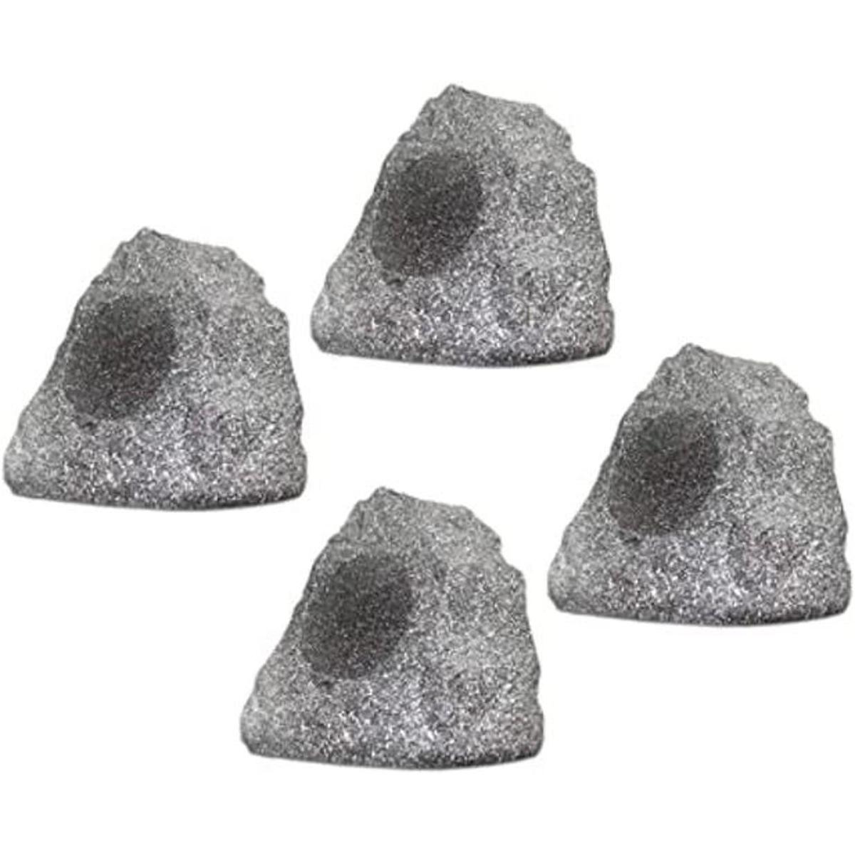 Juego de 4 nuevas bocinas de rock para patio o jardín