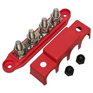 rojo Bloque de distribución de energía de 4 pernos de_1