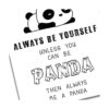 .Inspirador Panda impresión artística de pared sin_3