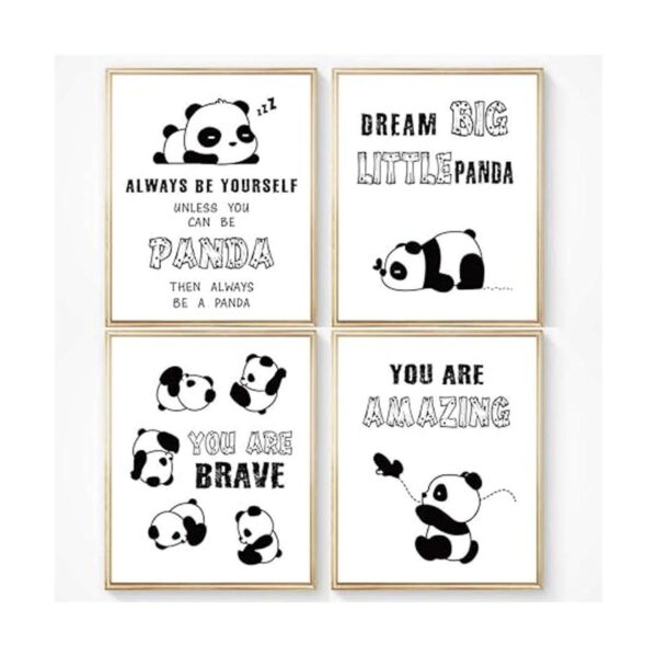 .Inspirador Panda impresión artística de pared sin_2