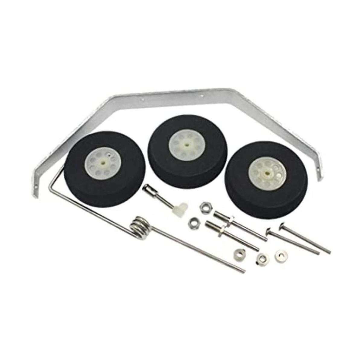 1 Set de aluminio tamaño de Landing Gear Rueda Kit RC