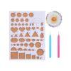 1 juego de moldes de papel para plantilla de filigrana con