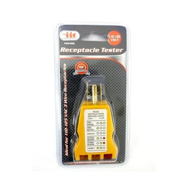 1 receptáculo de eléctrica Tester Analizador de salida AC