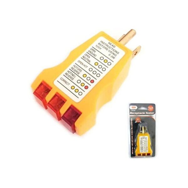 1 receptáculo de eléctrica Tester Analizador de salida AC