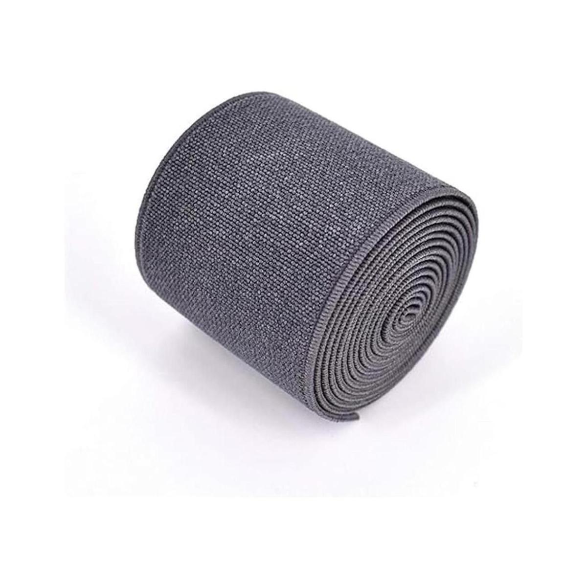 1 rollo de cordón elástico plano de 1.5 in de ancho por 3