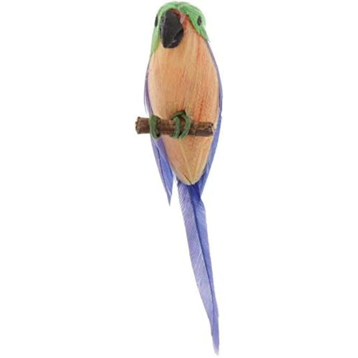 112 Escala Miniatura Modelo De Pájaro Loro Artificial