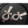 10 Color Plateado Envejecido 43 x 19 mm Ankh Charm Aliento_2