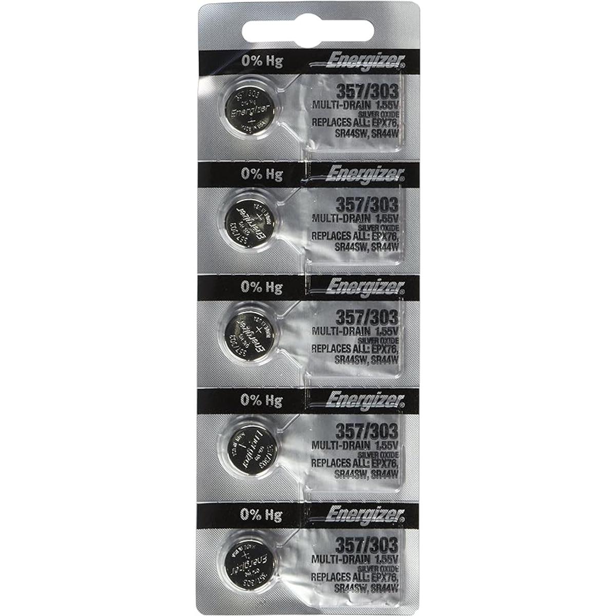 10 baterías energizantes 357303 SR44SW SR44W LR44