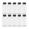 10 botellas de jugo de plástico de 8 onzas recipientes