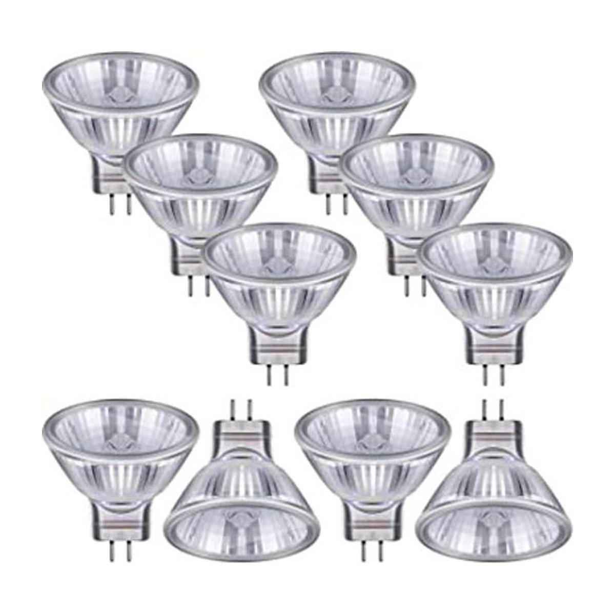 10 bombillas halógenas MR11 de 12 V FTD base bipin GU4