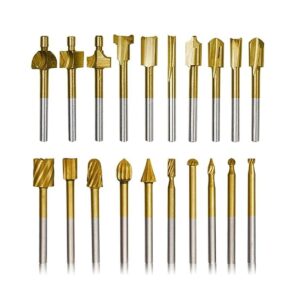 10 brocas de grabado de carburo HSS y 10 brocas de