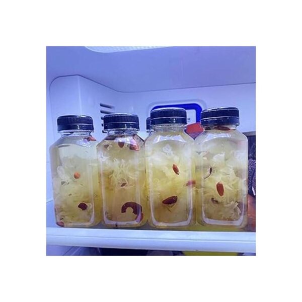10 botellas de jugo de plástico de 8 onzas recipientes