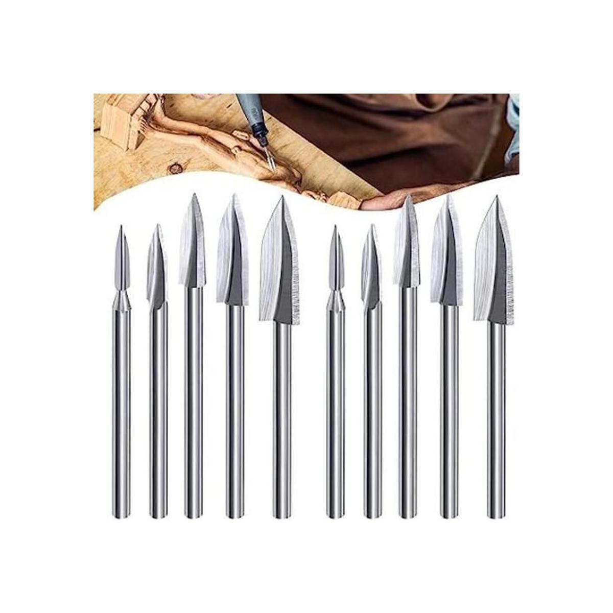 10 brocas para tallar madera herramientas de grabado para