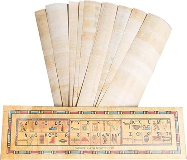 10 en blanco Marcadores de papel Papyrus egipcio para_3