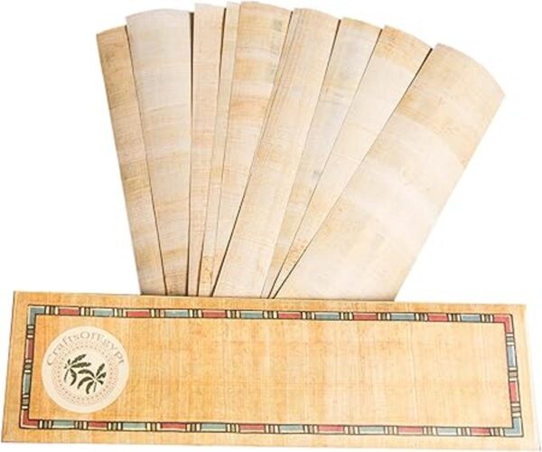 10 en blanco Marcadores de papel Papyrus egipcio para_2