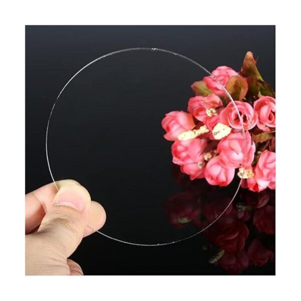 10 hojas acrílicas circulares transparentes 18 pulgadas