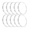 10 hojas acrílicas circulares transparentes 18 pulgadas
