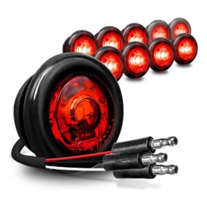 10 luces LED redondas de 34 pulgadas para remolque color_1