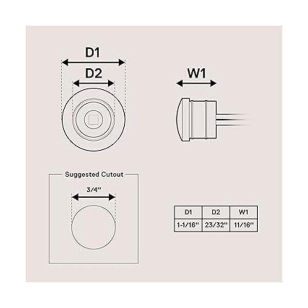 10 luces LED redondas de 34 pulgadas para remolque color_2