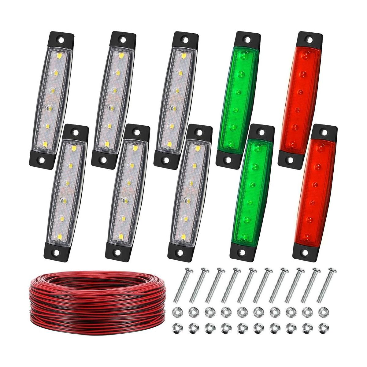 10 luces de barco marino 12 V utilidad LED interior luces