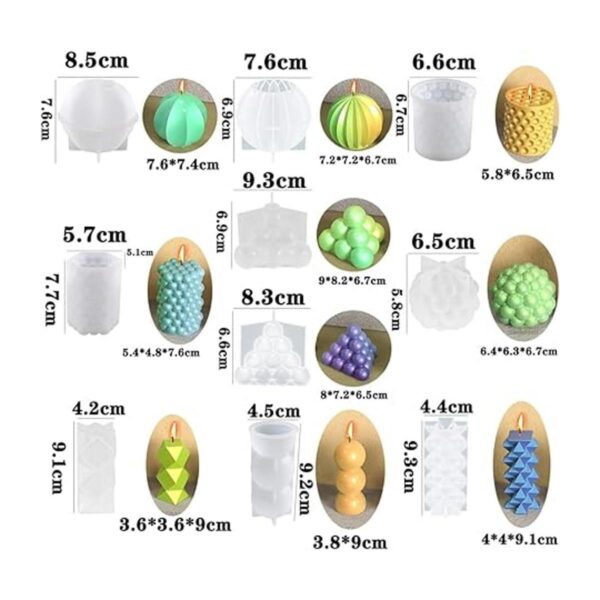 10 moldes geométricos para velas moldes únicos para velas_2