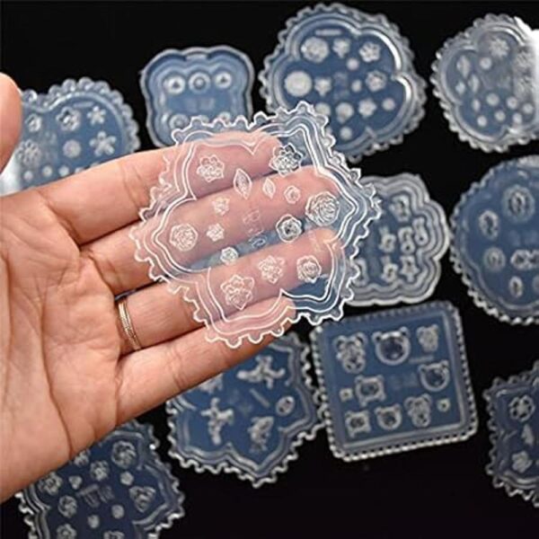 10 moldes de silicona para uñas decoración de uñas_4