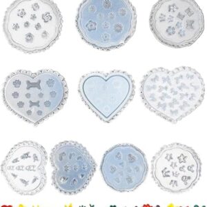 10 moldes de silicona para uñas decoración de uñas_1