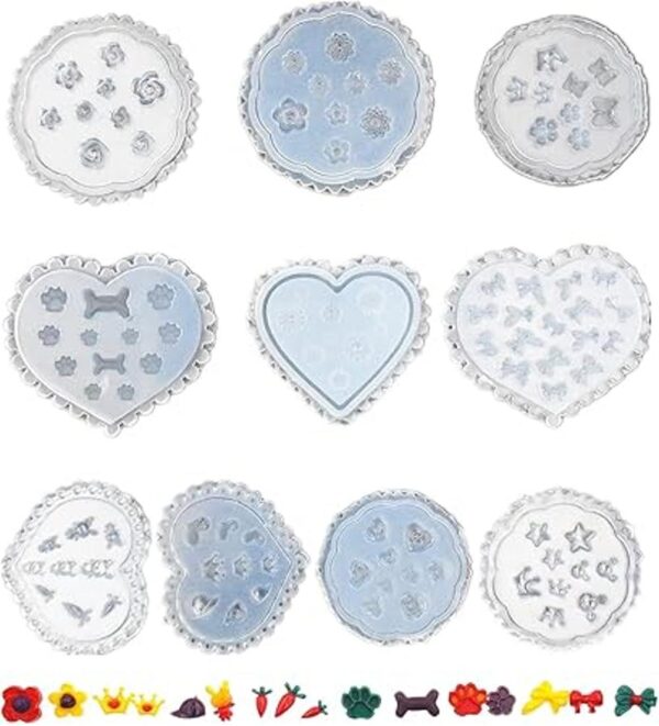 10 moldes de silicona para uñas decoración de uñas_1