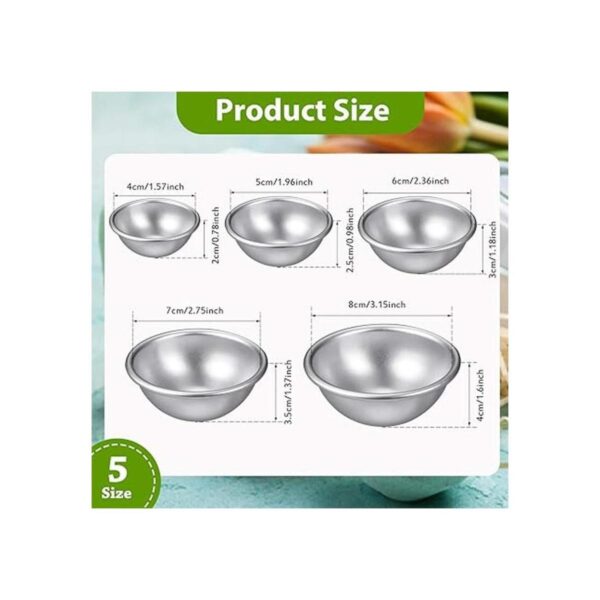 10 moldes para bombas de baño de 1.6 in 2.0 in 2.4 in