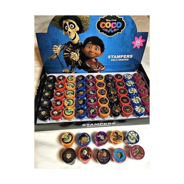 10 pcs Disney Coco Pixar sellos Stampers Pencil Topper_1