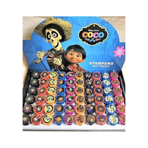 10 pcs Disney Coco Pixar sellos Stampers Pencil Topper_4