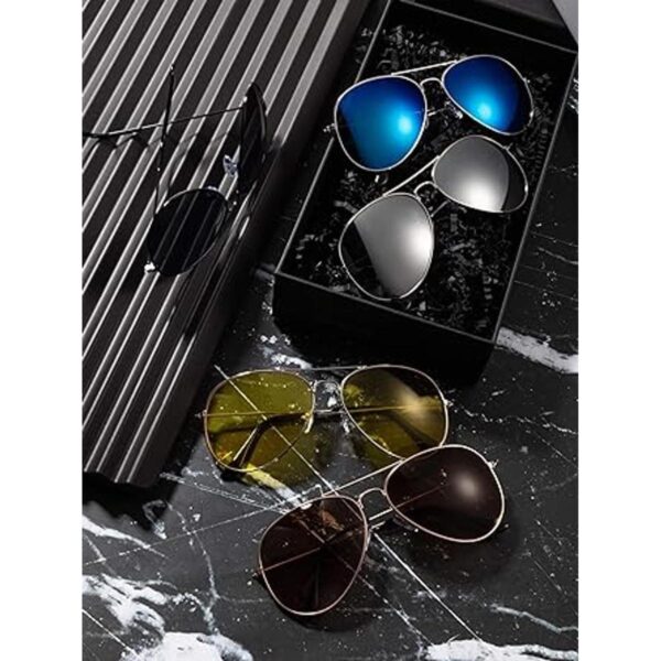 10 piezas clásico espejo lente plana gafas de sol espejo_5