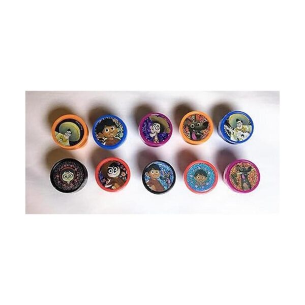 10 pcs Disney Coco Pixar sellos Stampers Pencil Topper_3