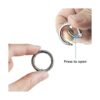 10 piezas de 1.575 in OD Spring Clip Round Mosquetón