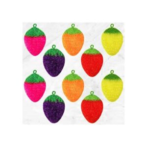 10 piezas de fresa colorida depuradora de platos