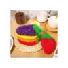 10 piezas de fresa colorida depuradora de platos