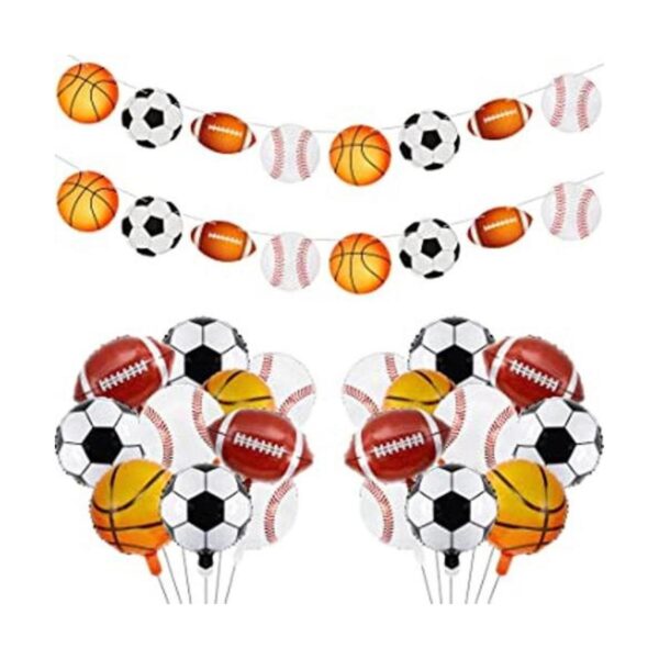 10 piezas de decoraciones temáticas deportivas para_1