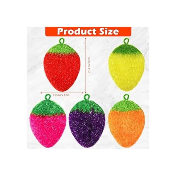 10 piezas de fresa colorida depuradora de platos