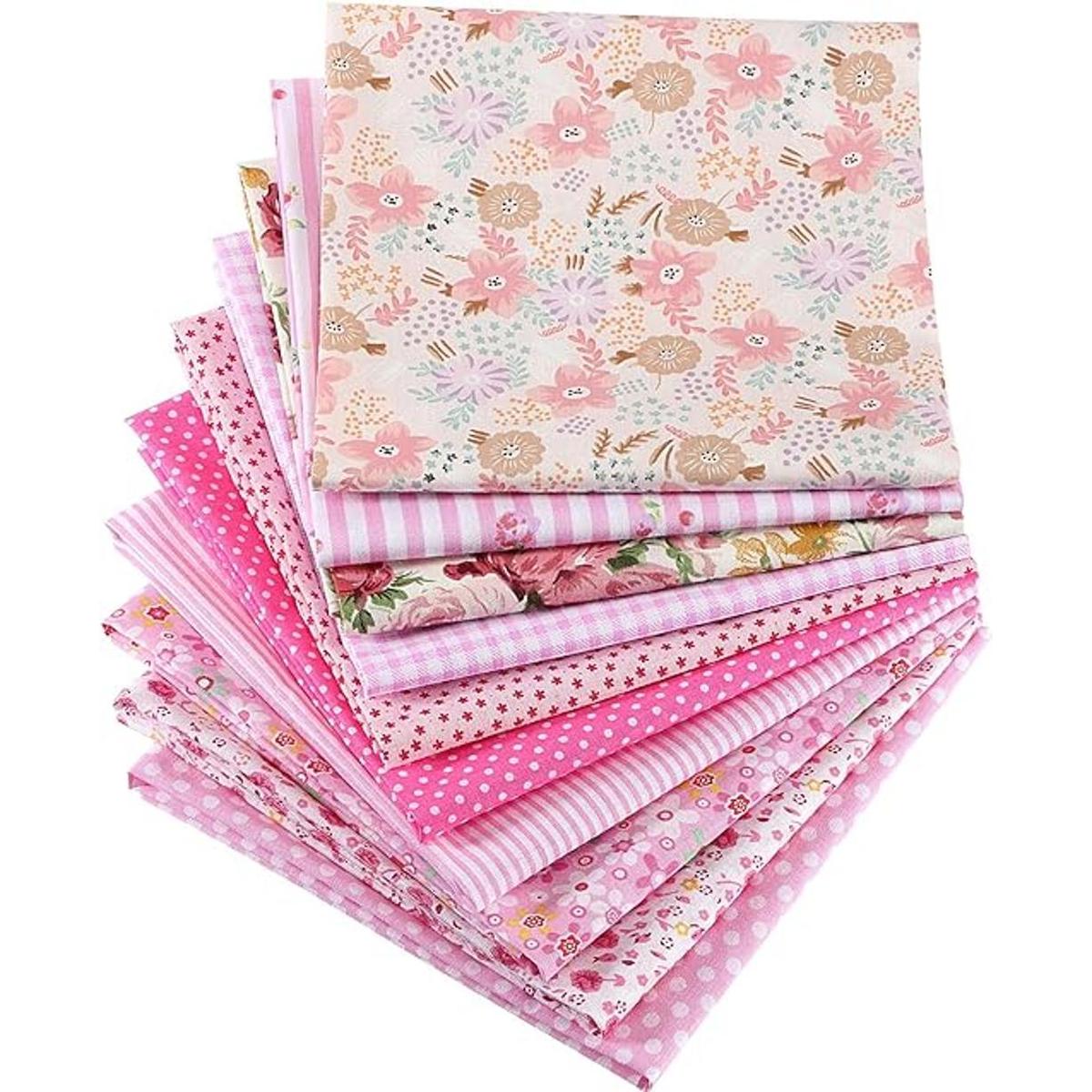 10 piezas de tela de algodón de 20 x 20 pulgadas