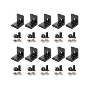 10 piezas negro 90 grados interior esquina kit de conector_1