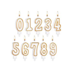 10 velas de números de pastel de cumpleaños con números 09